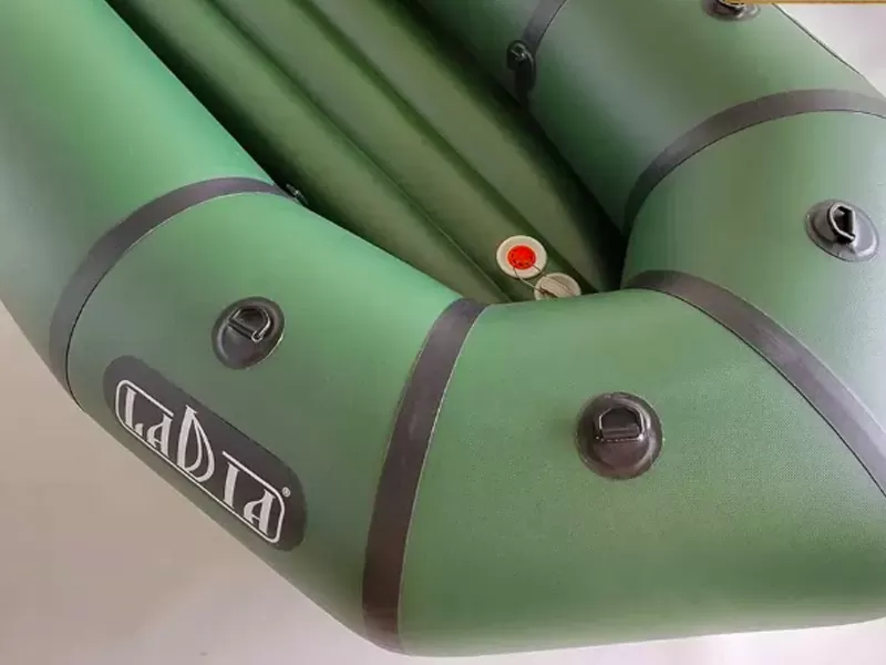 Надувной пакрафт Ладья ЛП-245 Каяк комфорт зеленый — изображение 6